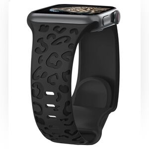 Apple Black Patterned Smartwatch Band